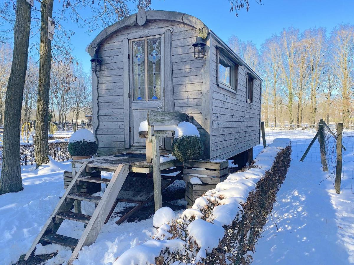 Villa Pipowagen Het Oventje Zeeland Esterno foto